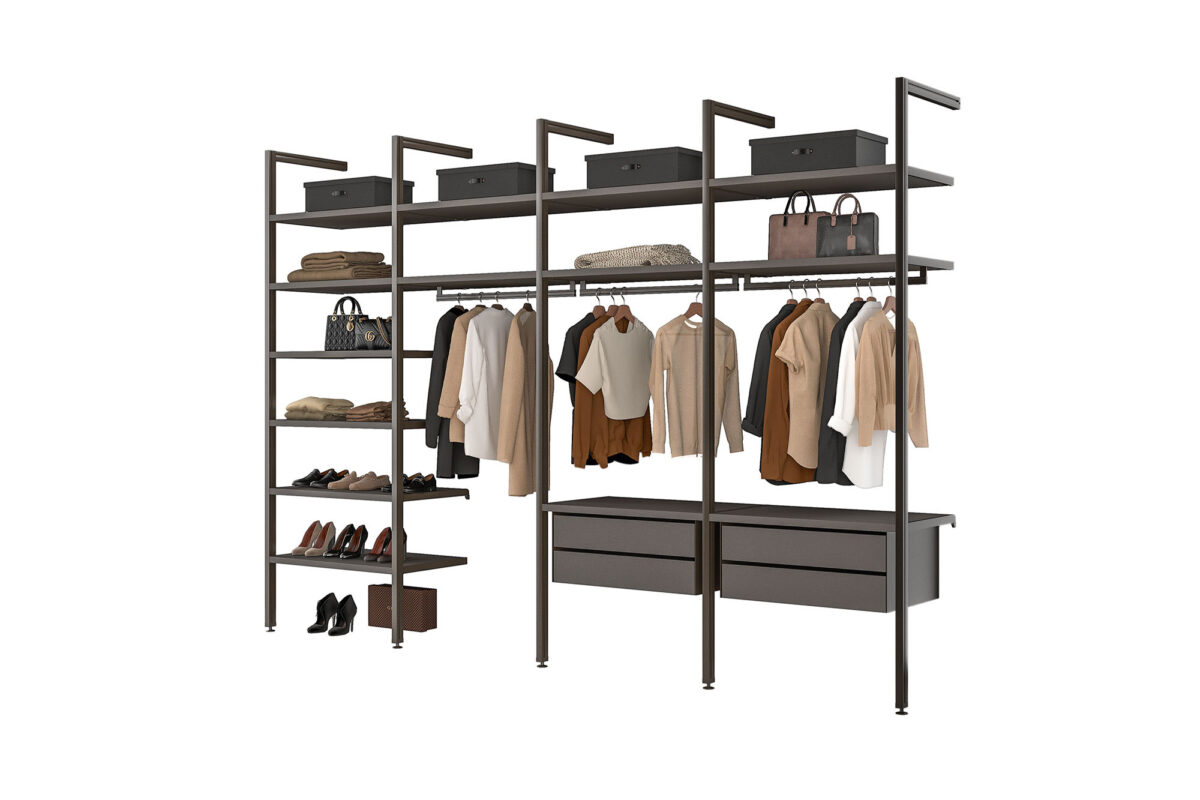 Opera walk-in closet with poles - Mobilstella